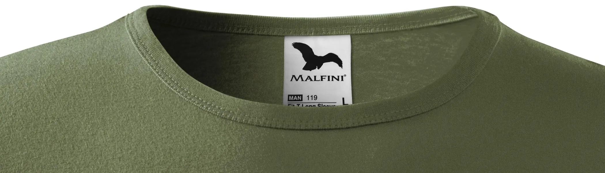 Miesten pitkähihainen T-paita - Klassinen pyöreä pääntie