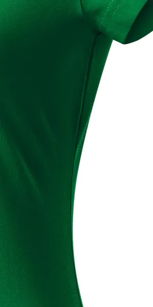 Naisten slim fit t-paita, jossa V-pääntie - Leikkaa sivusaumoilla