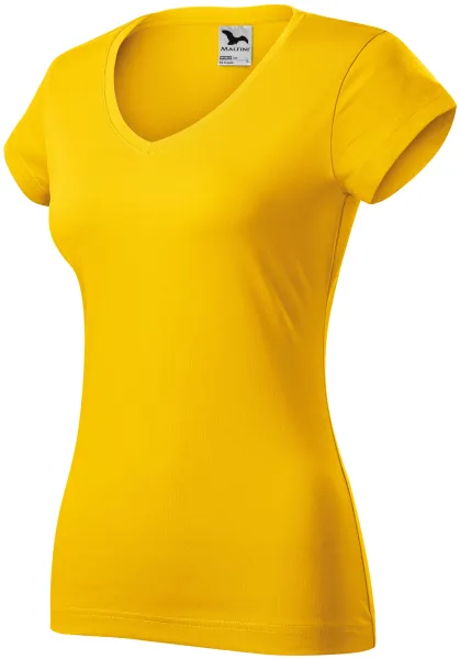 Naisten slim fit t-paita, jossa V-pääntie - Naisten jokapäiväinen T-paita