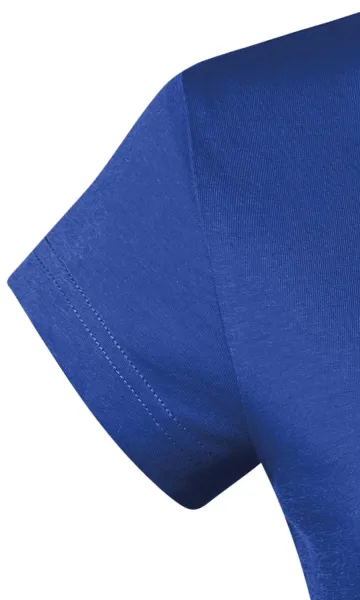 Naisten slim fit t-paita, jossa V-pääntie - Erittäin lyhyet hihat