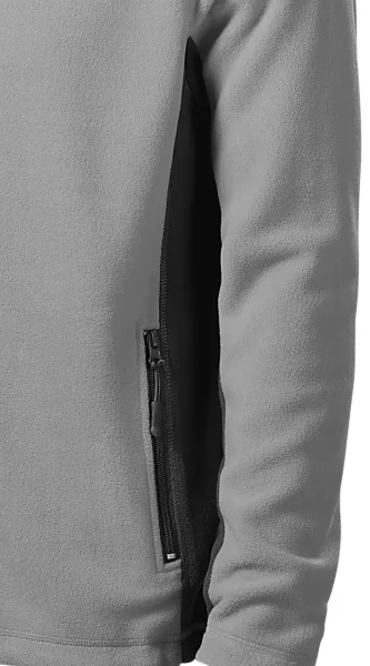 Miesten fleece-kontrastitakki - Tummat kontrastiyksityiskohdat