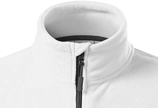 Miesten fleece-kontrastitakki - Vetoketjukiinnitys leukaan asti