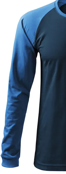 Miesten kontrastipaita, jossa pitkät hihat - Pitkät raglanhihat