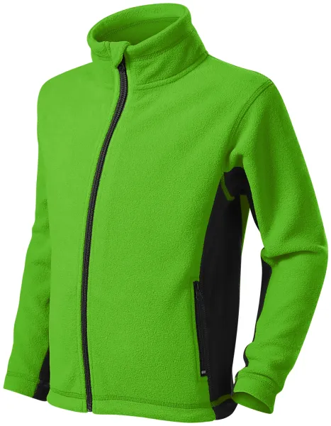 Lasten fleece-kontrastitakki - Lasten fleecetakki, jossa on kontrastivärisiä elementtejä