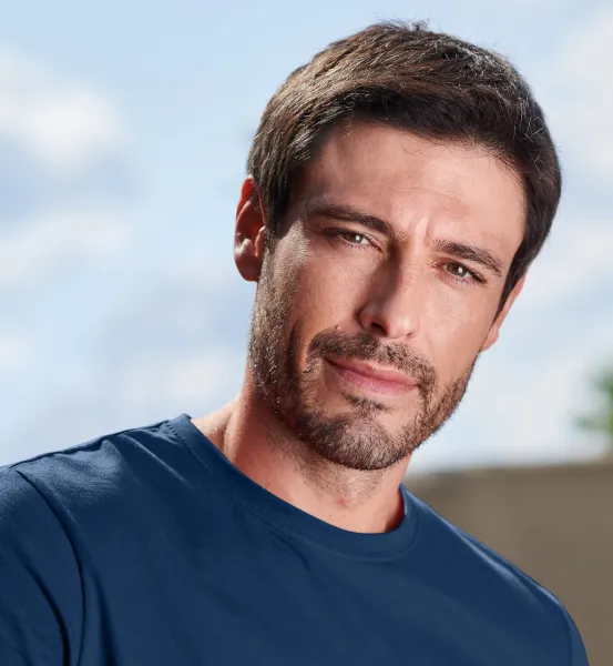 Miesten yksinkertainen T-paita - Klassinen pyöreä pääntie