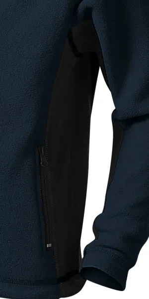 Lasten fleece-kontrastitakki - Tummat kontrastiyksityiskohdat