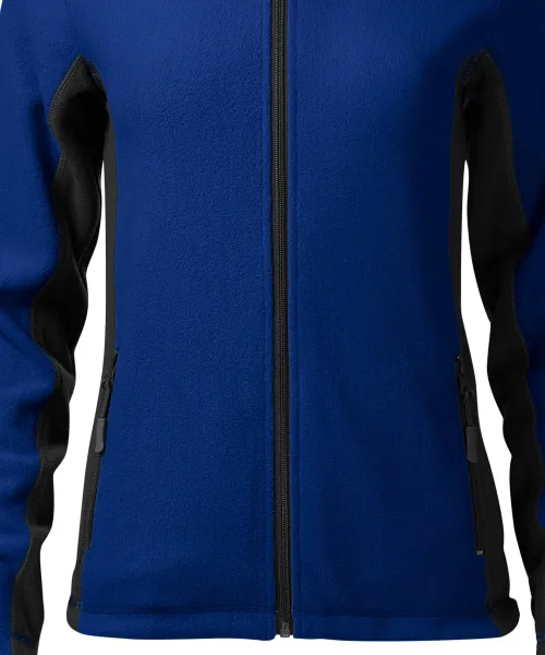 Naisten fleece-kontrastitakki - Hieman kapeneva leikkaus