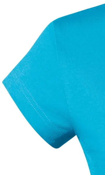 Naisten slim fit t-paita, jossa V-pääntie - Erittäin lyhyet hihat