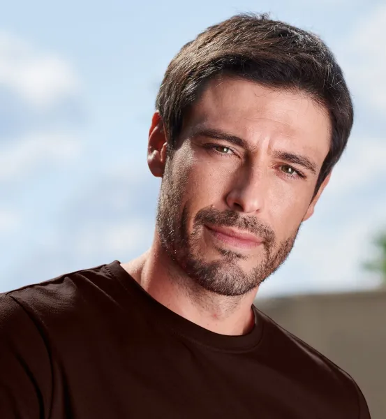 Miesten yksinkertainen T-paita - Klassinen pyöreä pääntie