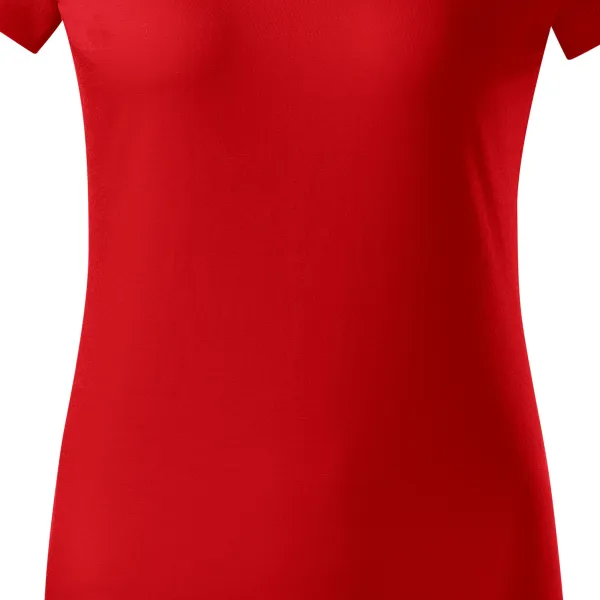 Naisten yksinkertainen T-paita - Varovasti kapeneva leikkaus