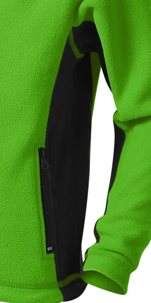 Lasten fleece-kontrastitakki - Tummat kontrastiyksityiskohdat