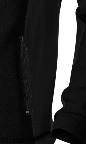 Lasten fleece-kontrastitakki - Käytännölliset taskut vetoketjulla