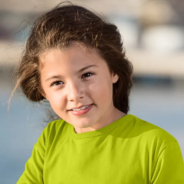 Lasten pitkähihainen T-paita - Klassinen pyöreä pääntie