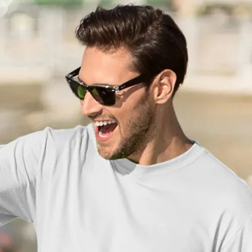 Miesten klassinen t-paita - Klassinen pyöreä pääntie