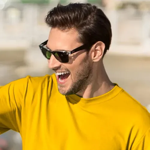 Miesten klassinen t-paita - Klassinen pyöreä pääntie