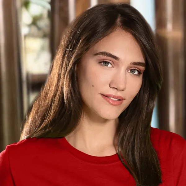 Naisten klassinen t-paita - Klassinen pyöreä pääntie