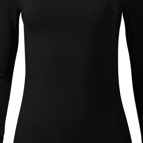 Naisten T-paita, jossa pitkät hihat ja syvempi pääntie - Varovasti kapeneva leikkaus