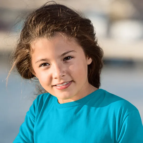 Lasten pitkähihainen T-paita - Klassinen pyöreä pääntie