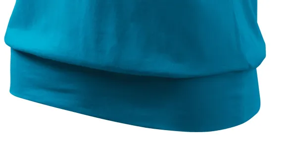 Naisten trendikäs T-paita - Paidan leveä alahelma