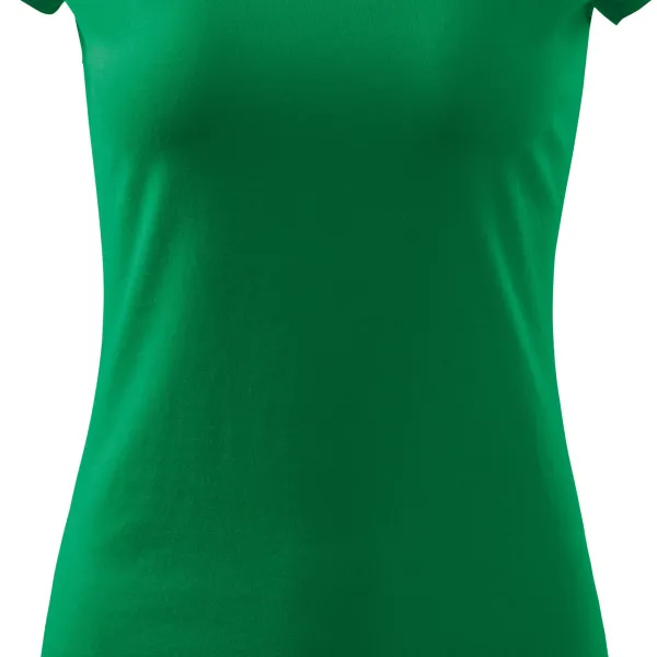 Naisten T-paita, jossa erittäin lyhyet hihat - Varovasti kapeneva leikkaus