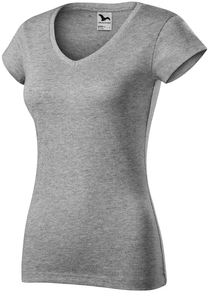Naisten slim fit t-paita, jossa V-pääntie - Naisten jokapäiväinen T-paita