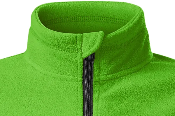 Lasten fleece-kontrastitakki - Vetoketjukiinnitys leukaan asti