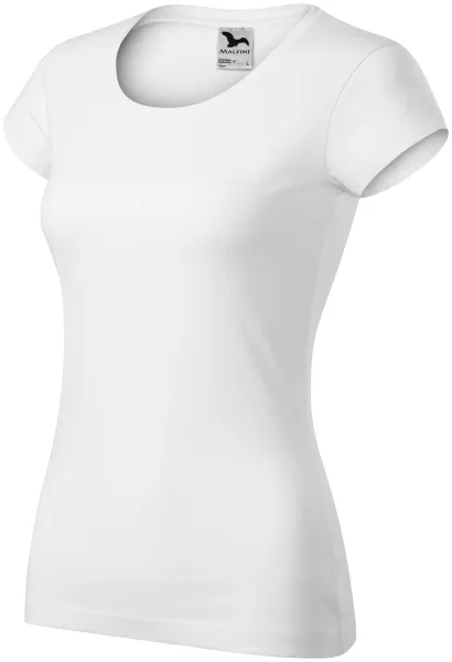 Naisten slim fit t-paita, jossa pyöreä pääntie - Mukava puuvillainen naisten T-paita